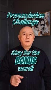 Pronunciation Challenge 🗣 Can you pronounce these 6 words in English 🤔✨️