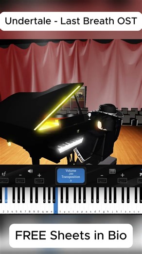 Undertale - Last Breath OST | Roblox Piano 🔥 #piano #pianoshorts #roblox #shorts #shortvideo