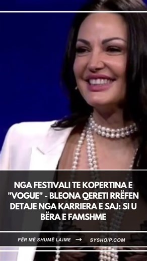 Nga Festivali te kopertina e "Vogue" - Bleona Qereti rrëfen detaje nga karriera e saj: Si u bëra…