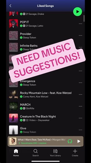 Pllllllllease comment something for my to listen to. My playlist is a hot mess 🫣 all genres welcome 🫡 #girlgamer #momgamer #newmusic #musicsuggestions