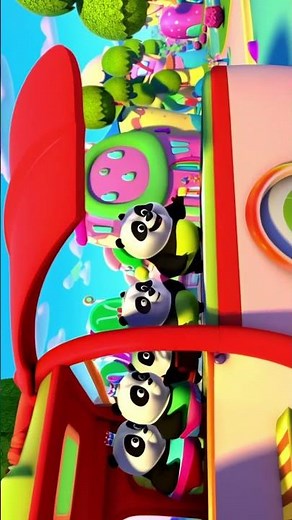 The Wheels on the Panda Bus 🐼🚌 | Cute Cartoon Song for Kids 🎶 #nurseryrhyme #cartoon