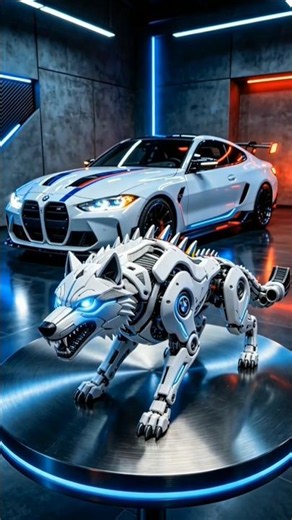 BMW M4 Key Transforms into a ROBOTIC WOLF! 🐺🤖 (Insane Future Tech Concept)