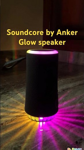 Soundcore by Anker Glow Bluetooth Portable Speaker with 30W 360° Sound, Synchronized Radiant Light