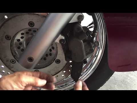 Honda Shadow Front Brake pad Install