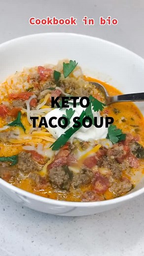 Keto Taco Soup #fyp #blackgirlsonketo #keto #ketolife #foryoupage #ketosoup #ketokings