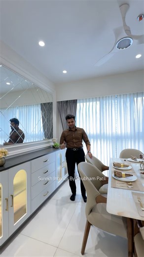 Interior design ideas | Wadhwa atmosphere O2 | Designed by Surekh Interior #shortsyoutube #shorts