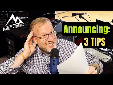 The Best 3 Tips for ANNOUNCING that will ROCK Your Audience!
