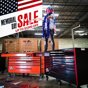 Memorial Day brings unbeatable savings at RockinToolBoxes.com! - Get ready for massive discounts with up to $1000 off select products. - Upgrade your toolbox game and take advantage of auto coupons for exclusive instant savings at checkout. - Don't let these smoking deals slip away - shop now and save big during our Memorial Day Sale at RockinToolBoxes.com! | Rockin' Tool Boxes