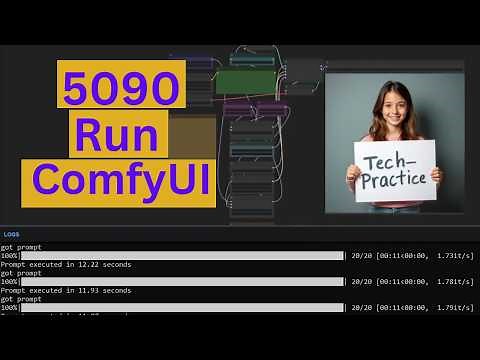 RTX 5090 GPU run ComfyUI - Experience the Power of RTX 5090 with ComfyUI (Flux.dev model)
