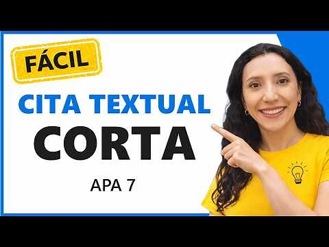 📗📐 Cómo hacer una cita textual con menos de 40 palabras FÁCIL 2021 (cita directa corta APA 7)