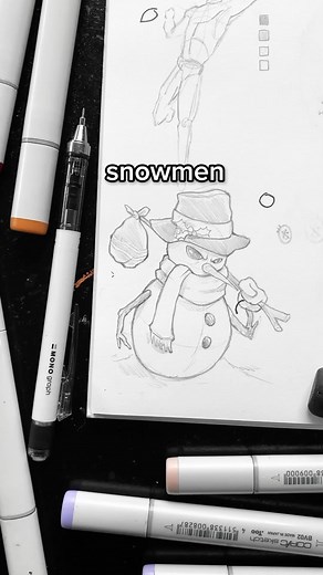 홎홃홍홄홈홋화 on Instagram: "How to #draw a Snowman like a PRO!! (let me know in the comments what you think of this tutorial!) #christmasart #doodle #doodling #howtodraw #artreels #arttutorial"