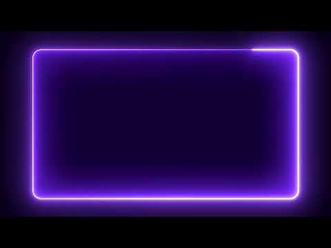 4K Purple Neon Glowing Frame Animation | Perfect for Overlays & Backgrounds