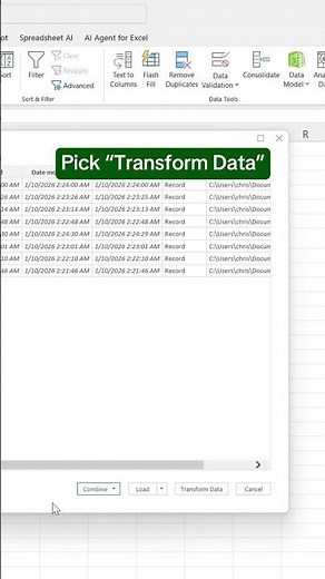 How to combine multiple Excel spreadsheets with Power Query #excel #spreadsheets #powerquery
