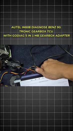 AUTEL IM608 diagnose BENZ 9G Tronic gearbox TCU with Godiag 5 in 1 MB gearbox adapter #AutelIM608 #Benz9GTronic #TCUDiagnostics #Godiag5in1 #MercedesGearbox #ECURepair #TransmissionDiagnostics #AutomotiveProgramming | Automotive Ecu Repair