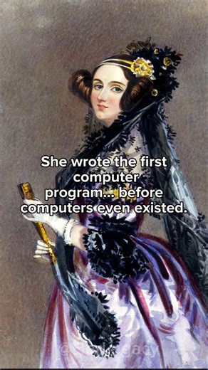 She wrote the first computer program before computers even existed. #history #historyshort #computer