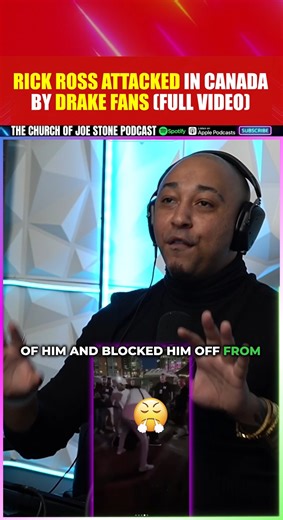 How Rick Ross Became the Target of Drake Fans' Wrath Follow Iamjoestone Watch Full Video 👆 Here! _ _ Rick Ross' recent trip to Canada ended in a brawl after the rapper openly supported Kendrick Lamar in Drake's home country. The "Hustlin'" rapper, 48, was in Vancouver on Sunday to perform at the Ignite Festival, but at the end of his set, Ross appeared to take an open jab at Drake, whom he's been publicly beefing with since their years-long on-again, off-again feud reignited earlier this year. 