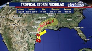 Forecast: TS Nicholas will be 'rainmaker' for Texas, Louisiana