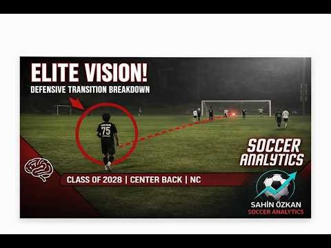 Elite Vision! Sahin Ozkan (Class of 2028) - Long Range Passing Mastery #SoccerAnalytics #CenterBack"