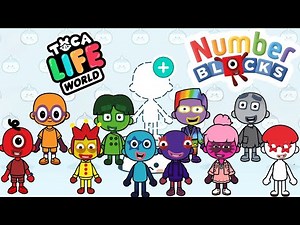 Drawing All Number Blocks in Toca Life / Humanized Number Blocks humanized /