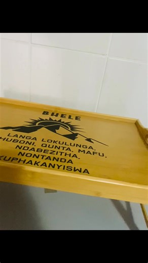 The sweetest gift for the ones you love! Surprise them with a personalized foldable breakfast tray – perfect for breakfast in bed, movie nights, or simply showing you care. A gift that’s thoughtful, practical & made just for them ✨ 📱078 0444 784 to order | Zama Bathobele Someketa