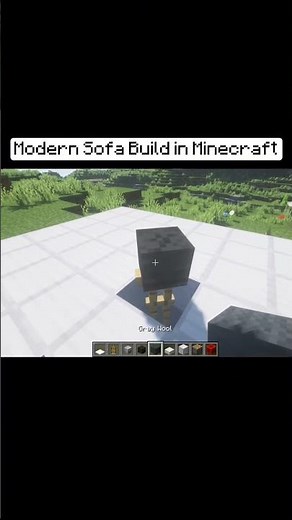 Modern Couch Build in Minecraft