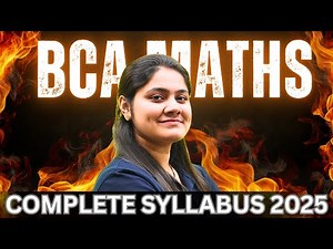 BCA Maths 2025|Complete syllabus|Dream Maths