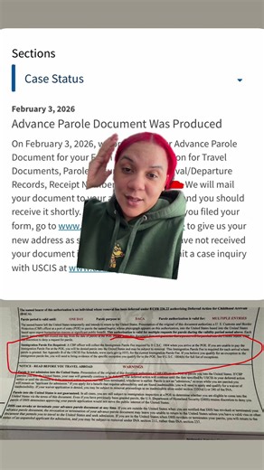 HELLO WORLD OUR FIRST ADVANCE PAROLE APPROVAL IN A LONG TIME FROM TEXAS !!! *they have now added the advance parole fee will be collected at your port of entry * #greenscreen #Dreamers2gether #DACA #texas