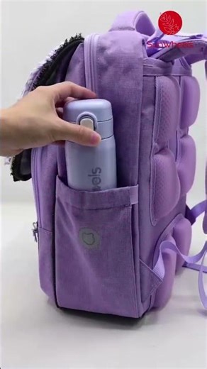 Purple School Backpack Haul: My New Fuzzy Heart Obsession 💜