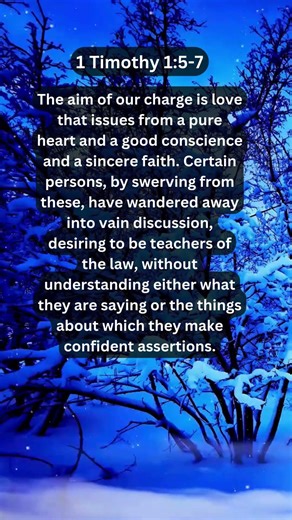 Jesus Saves | 1 Timothy 1:5-7 Daily Bible Verse