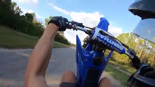 FIRST RIDE ON THE NEW YZ125 DIRT BIKE!