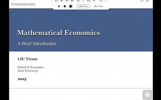 Mathematical Economics: A Berief Introduction