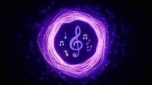 Music Notes Glowing Neon Lines 3d Stock Footage Video (100% Royalty-free) 3925339067 | Shutterstock