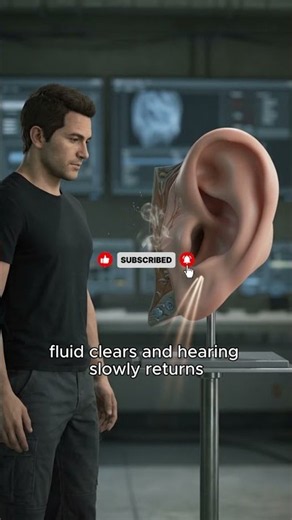 What REALLY Happens Inside Your Ear During an Ear Infection? 😳👂#Shorts #EarInfection #HumanBody