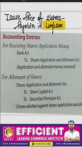 Issue Price of Shares - Payable in Lumpsum | Issue of Shares | Class 12 #exam #shortsfeed #ytshorts