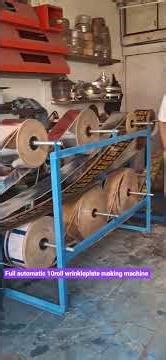 #machine #fully automatic 10roll machine wrinkleplate