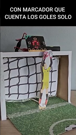 Goal counter with micro:bit ⚽🤖 | Robotics with recycled materials #microbit #educationalrobotics