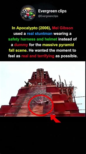 Mel Gibson Used a Real Stuntman for This Terrifying Scene 😱 #hollywood