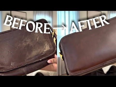 How to Clean a Vintage Coach East/West Legacy Bag | Thrifted