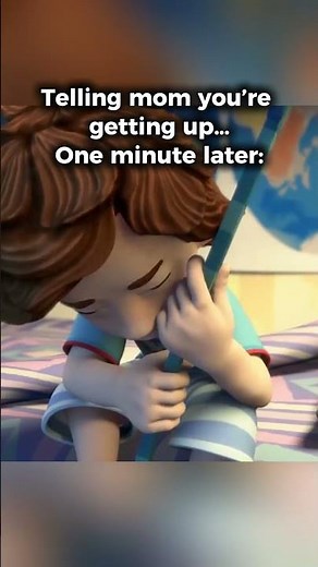 Telling mom you're getting up...One minute later: #thefixies #animation #cartoon #kidscartoon