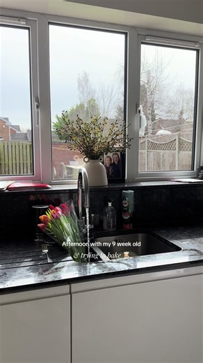 Baking with a 9-Week-Old Baby: A Mom's Adventure