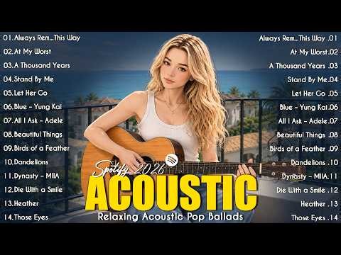 🟢 The Most Trending Acoustic Songs on Spotify 2026 ✨ | Latest English Hits & Viral TikTok Songs