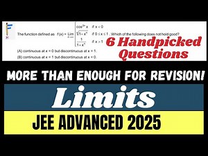 JEE Advanced 2025: 6 Handpicked Advanced Level Questions from Limits | Factorial Academy | Ep.6