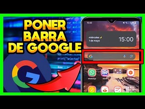 ✅COMO PONER LA BARRA DE GOOGLE EN LA PANTALLA