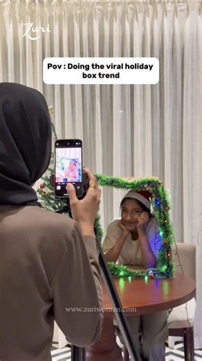 Zuriwomen on Instagram: "Holiday Box Trend at Zuri 🎁❤️ Jumping into the viral holiday box trend. A fun, festive moment filled with lights, smiles, and Christmas cheer. Creating trends, capturing joy, and turning simple ideas into happy memories is what makes moments like these special for us. 📩 DM to order: +91 9946885533 📍 Able Commercial Avenue, Karrasery Junction, Mukkam, Calicut, Kerala 673602 | Zuri Women | Holiday Trend | Christmas Vibes | Team Moments | Boutique Diaries |"