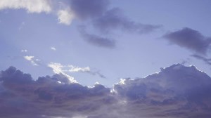 Clouds moving slowly across the sky - Free Stock Video