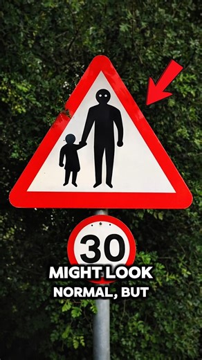This road sign looks creepy… but the meaning might surprise you.