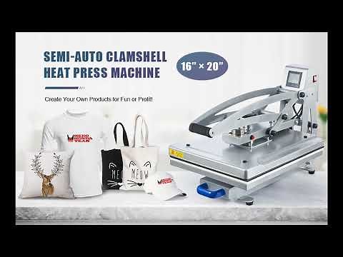 CREWORKS 16x20 Inch Heat Press Machine with Slide Out Base