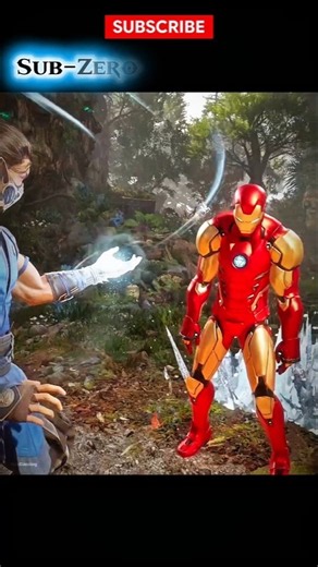 ​Sub-Zero vs. Iron Man Fatality! ❄️🤖 #shorts #marvel #ironman #subzero #viral