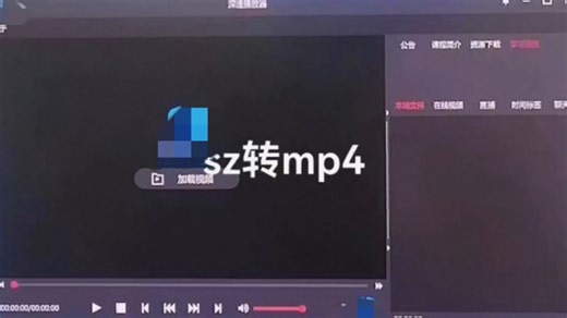 深度播放器提取 sz转换MP4
