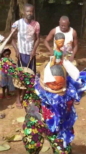 COOL African mask dance: The SOWO SPIRIT of the Mende tribe (BONDO society) traditional Sierra Leone